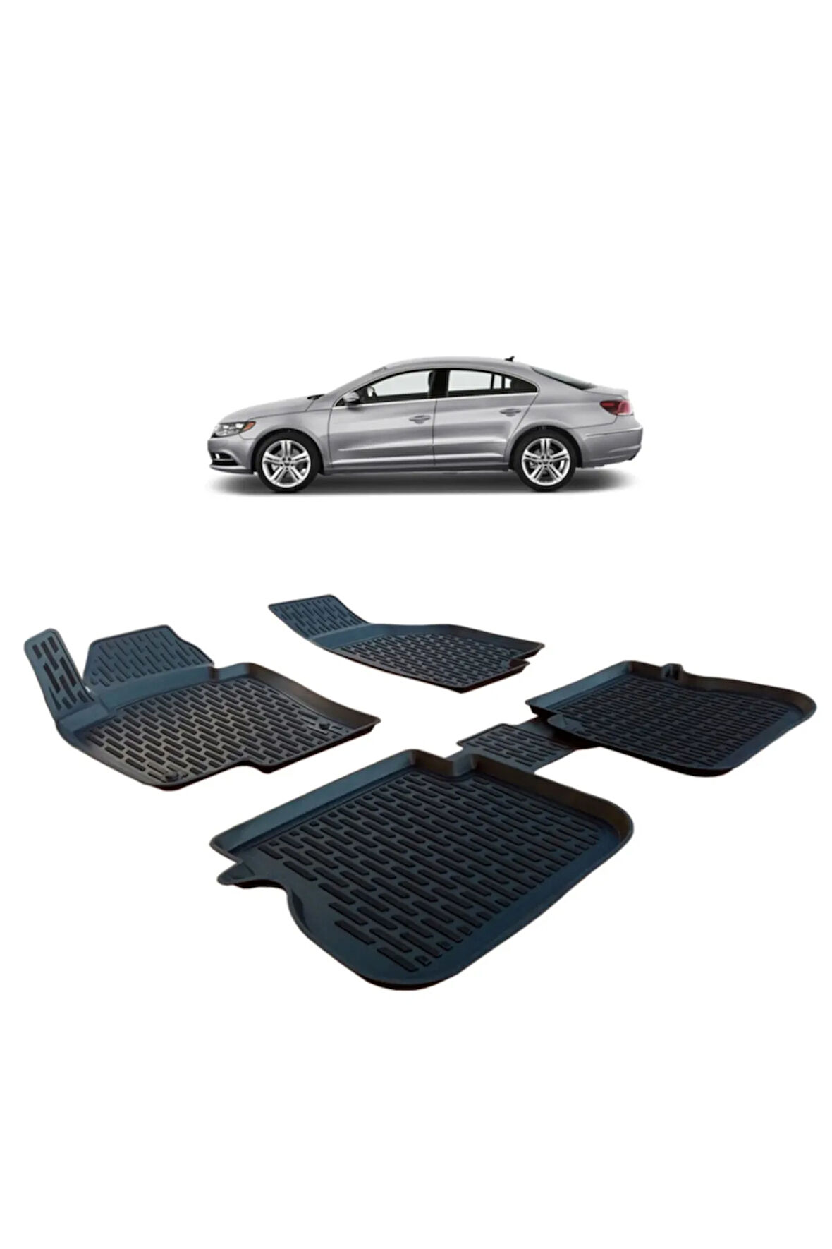 Volkswagen Cc 2008-2017 Araca Özel 3d Havuzlu Paspas