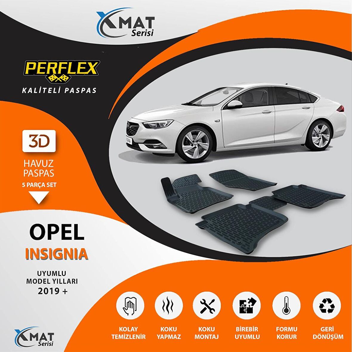 Perflex Paspas 3D Havuzlu X-Mat Insignia 2019+