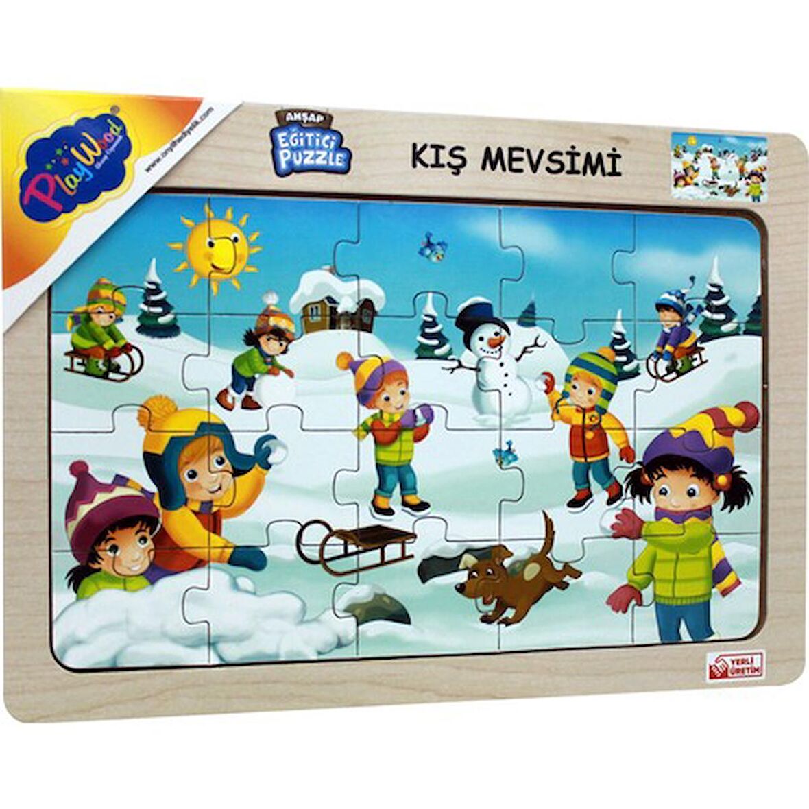 Playwood Yaşam 20 Parça Çocuk Puzzle