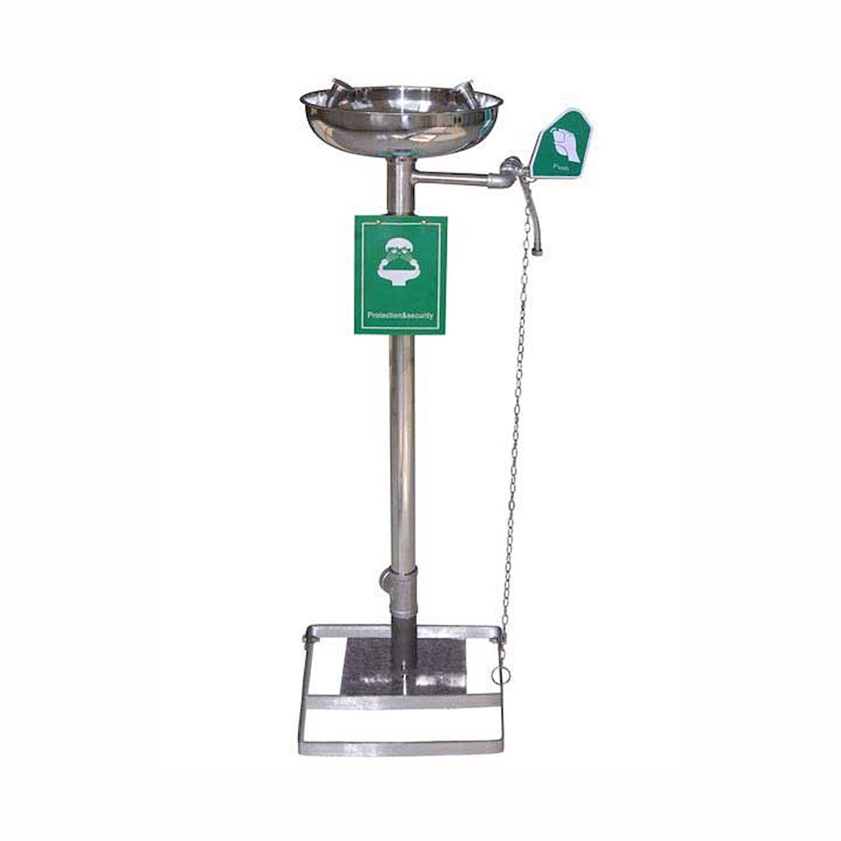 Okinox Pedallı Göz Yıkama Duşu İstasyonu 304 Paslanmaz Çelik 902640-SS-E150