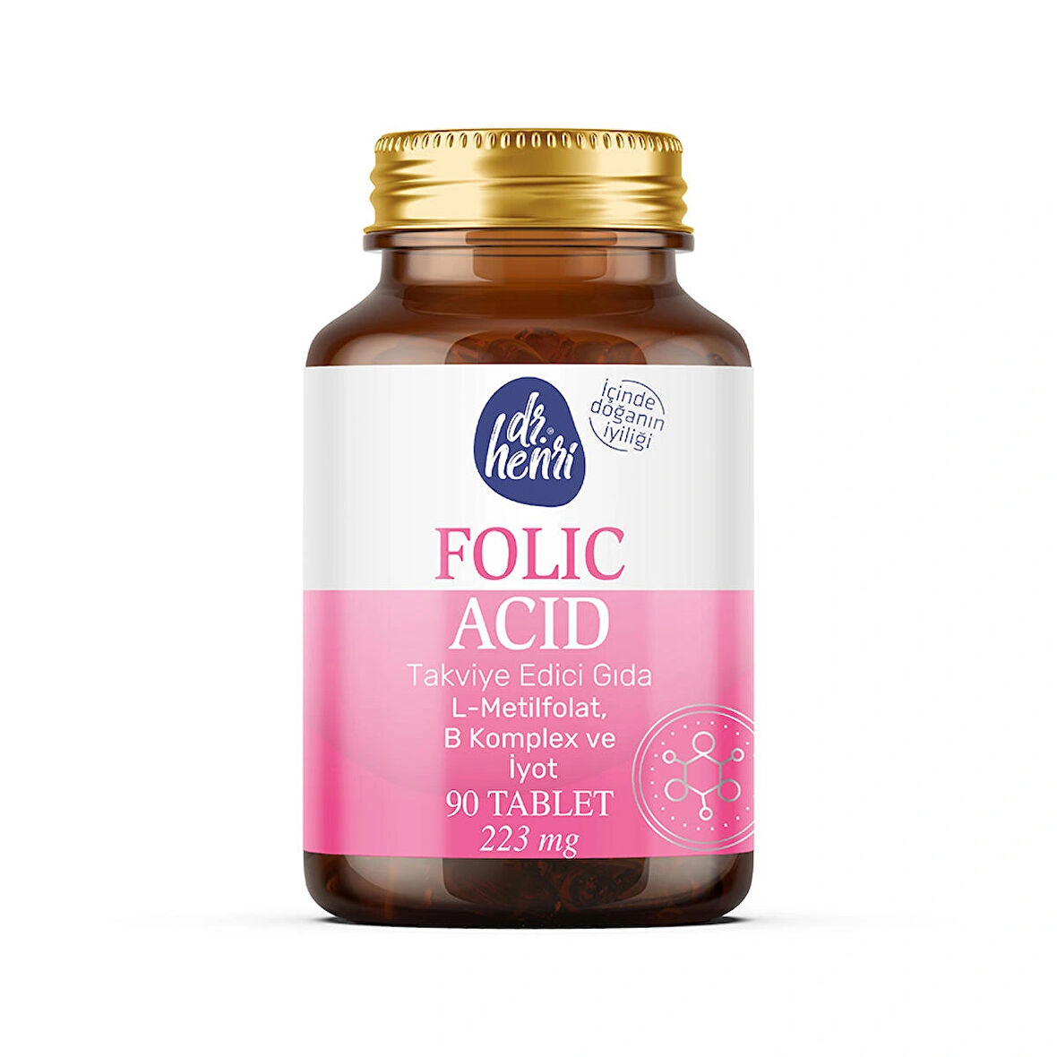 Iyot, Vitamin B6 Ve B12 (metilkobalamin) Folik Asit Içeren Takviye Edici Gıda 90 Kapsül