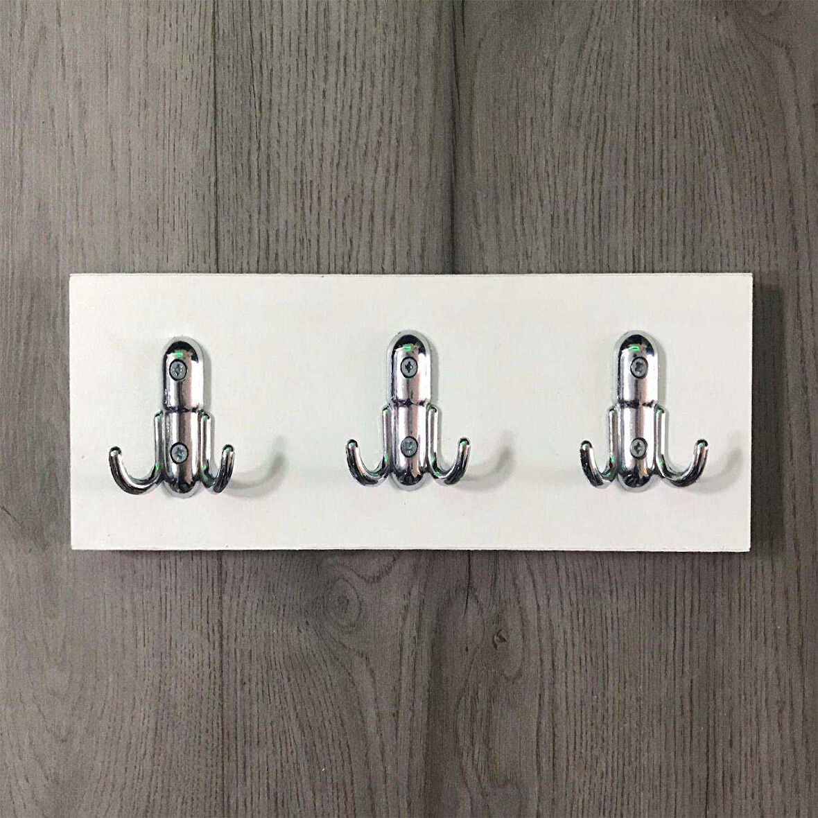Modilayn Gardenya Ahşap Kapı Arkası Amerikan Askı 6'lı Duvar Askısı 10x30 cm