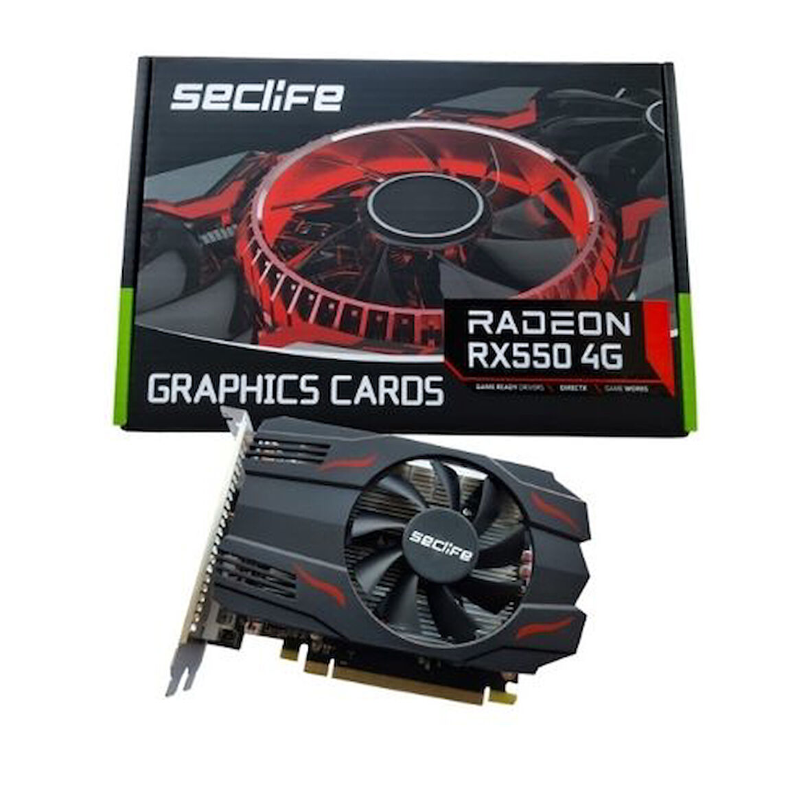 Seclife Rx550 Radeon 128Bit Gddr5 Hdmı Vga Dvı 4Gb Ekran Kartı