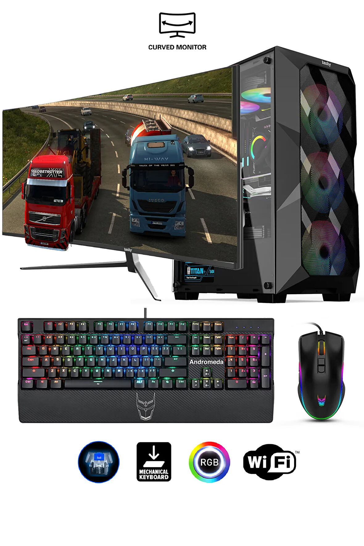 Mintra Mareep Y I5-12400f 16GB 512GB M.2 Nvme Rtx 2060s 8GB 27" 165hz Oyuncu Masaüstü Bilgisayarı