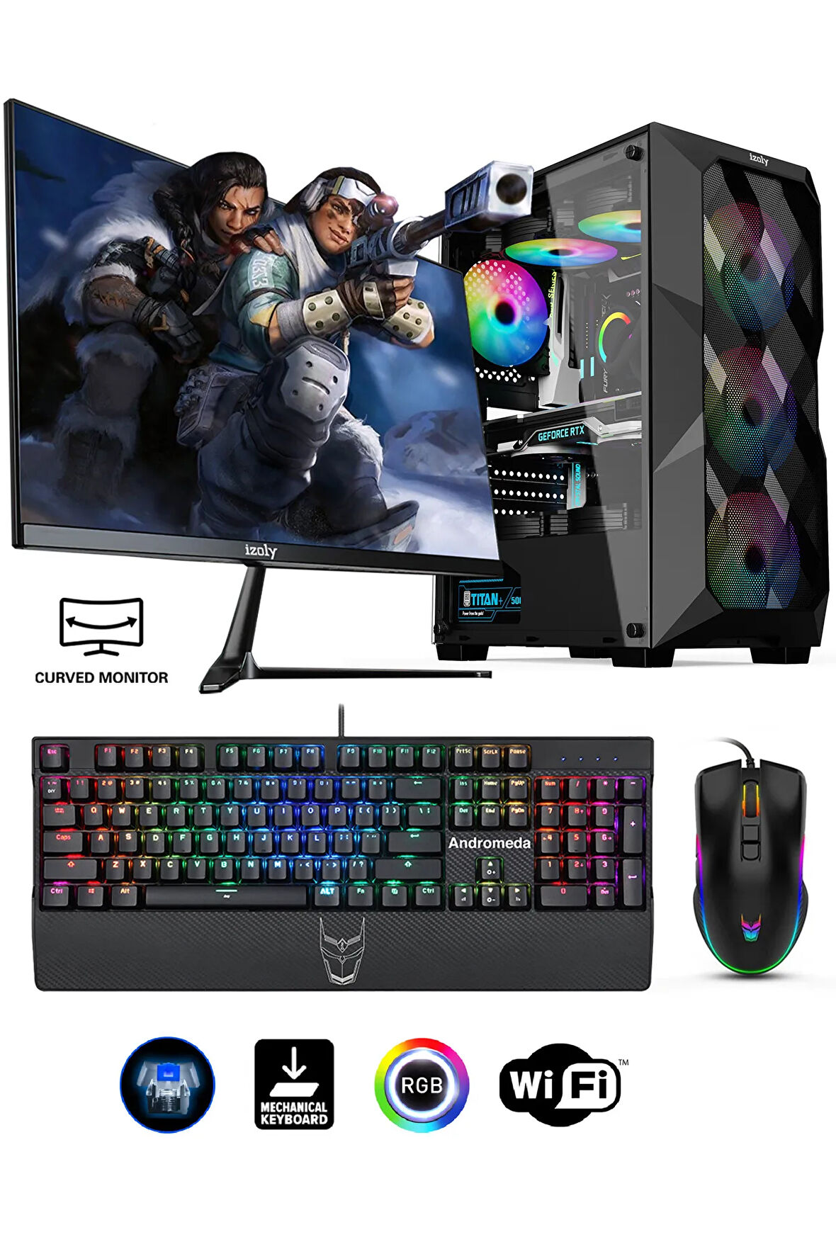 Mintra Nymph X Ryzen 5 4600g 16GB 512GB M.2 Nvme 24" Oyuncu Masaüstü Bilgisayarı