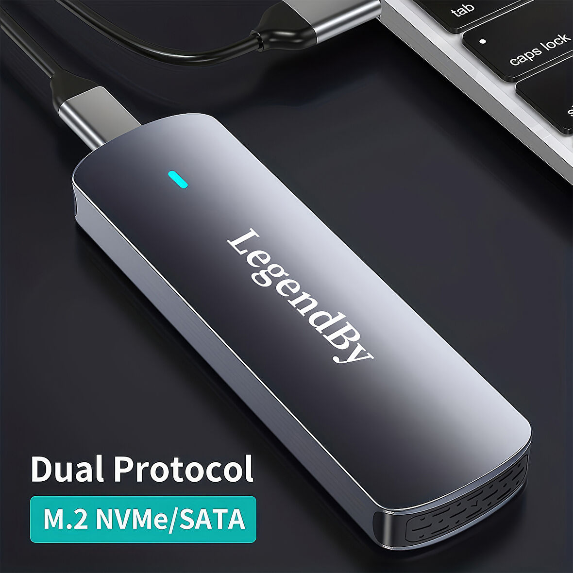 LegendBy USB-C 3.1 M.2 NVMe SSD Disk Muhafaza Kutusu