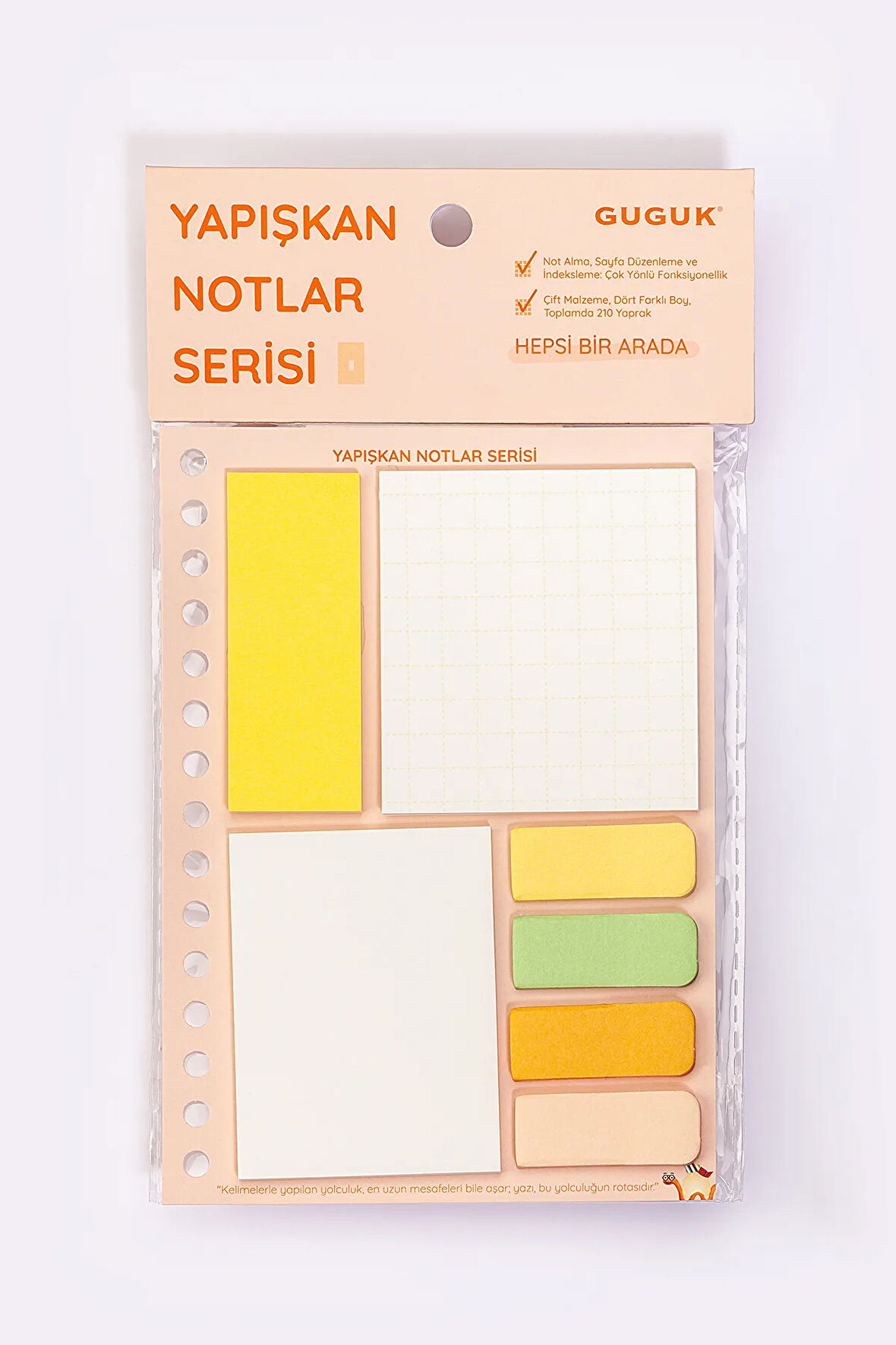 Turuncu Yapışkan Not Seti • Post-it • Sticky Note (GGK-KYN001)