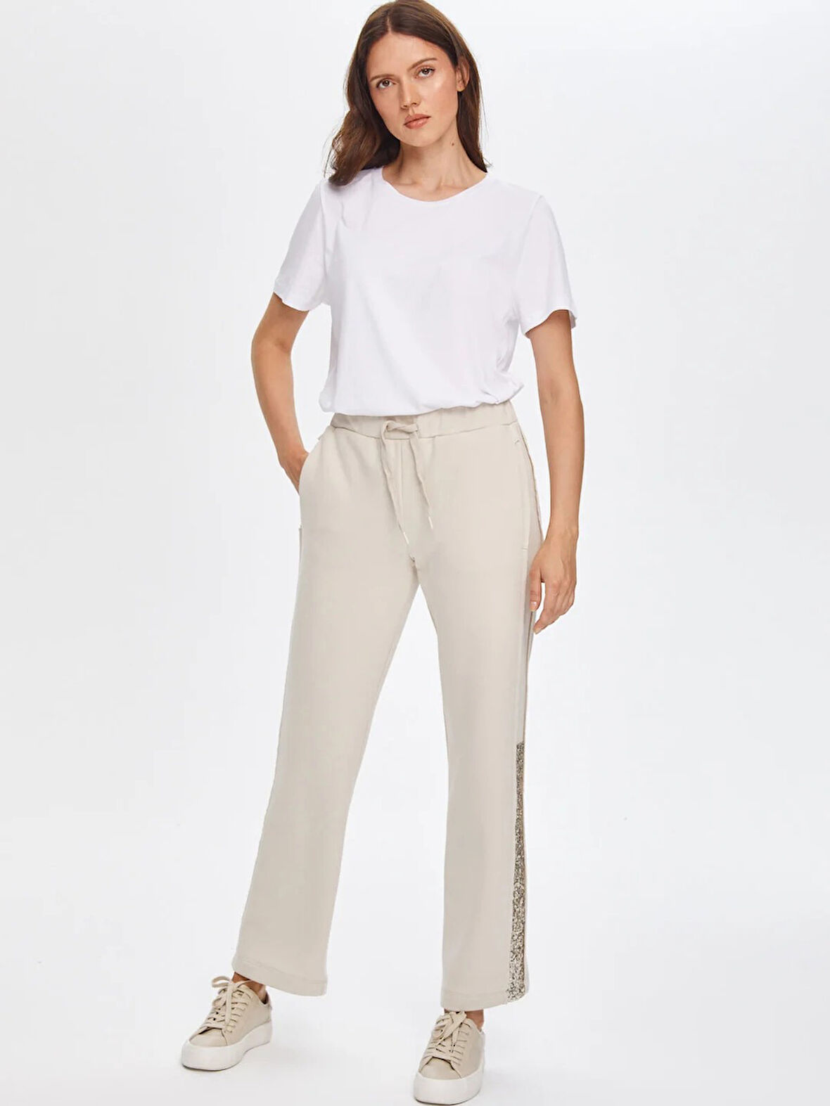 Faik Sönmez Payet Şerit Garnili Kadın Eşofman Altı 69254