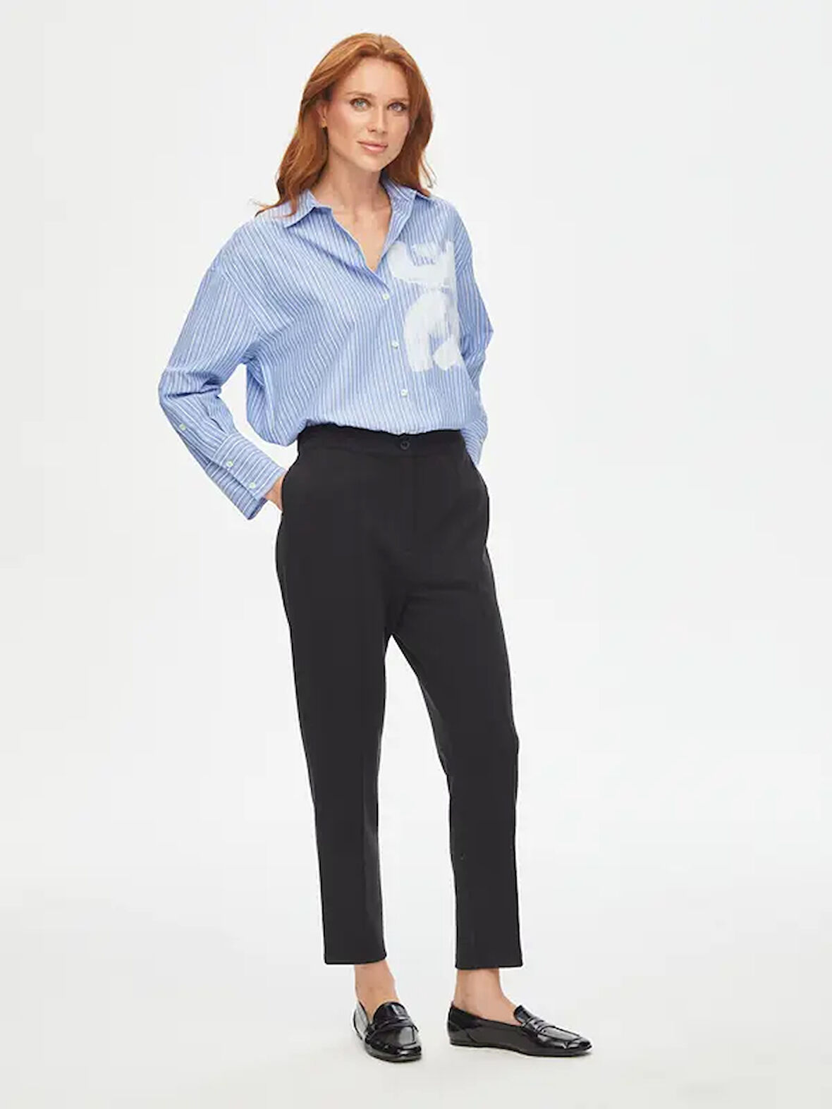 Relax Petek Doku Slım Fit Örme Pantolon 69761