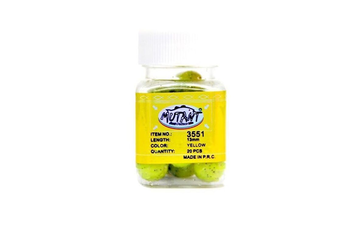 Captain Boili Walker Pls 1,3cm Yellow 25li Paket