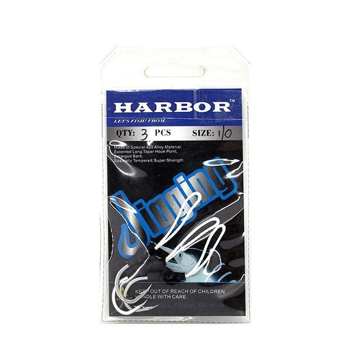 Sea Horse Harbor Jig İğnesi 1/0 3lü Paket Siyah