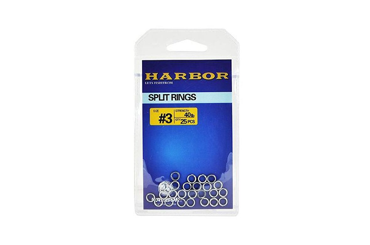 Harbor Split Rings No:3 25pcs