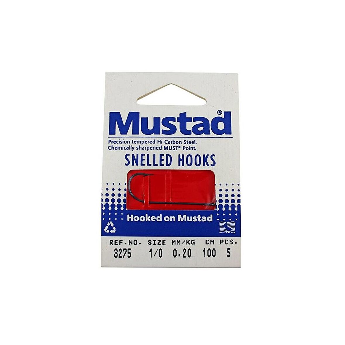 Mustad 3275 100 Cm 0,20 Mm No:1/0 5 Li Paket