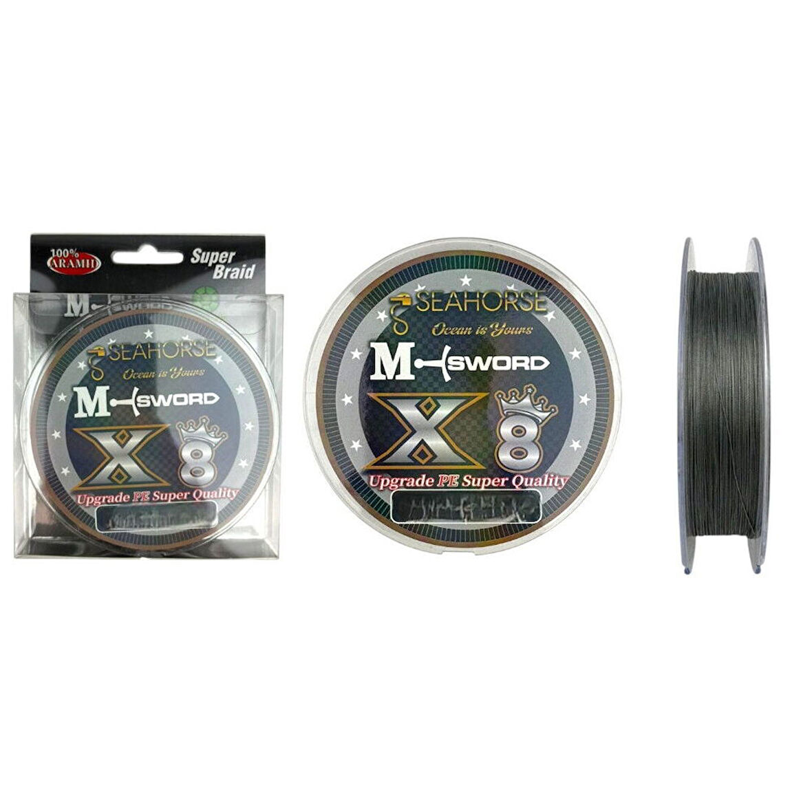 Sea Horse M-Sword x8 0,10 Mm 150 Mt Gri