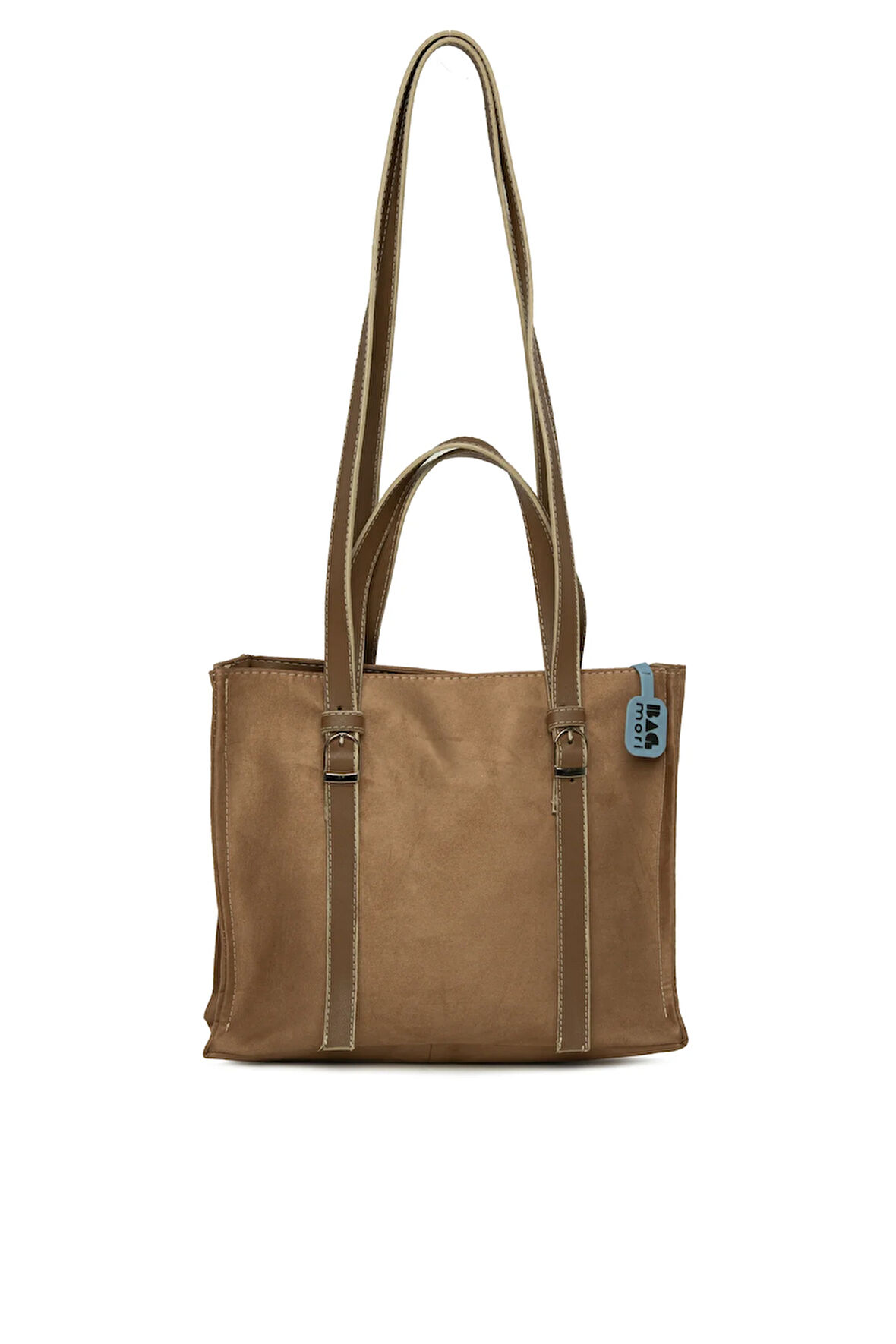 Vizon  Çift Deri Kemerli Süet Çanta M000008565