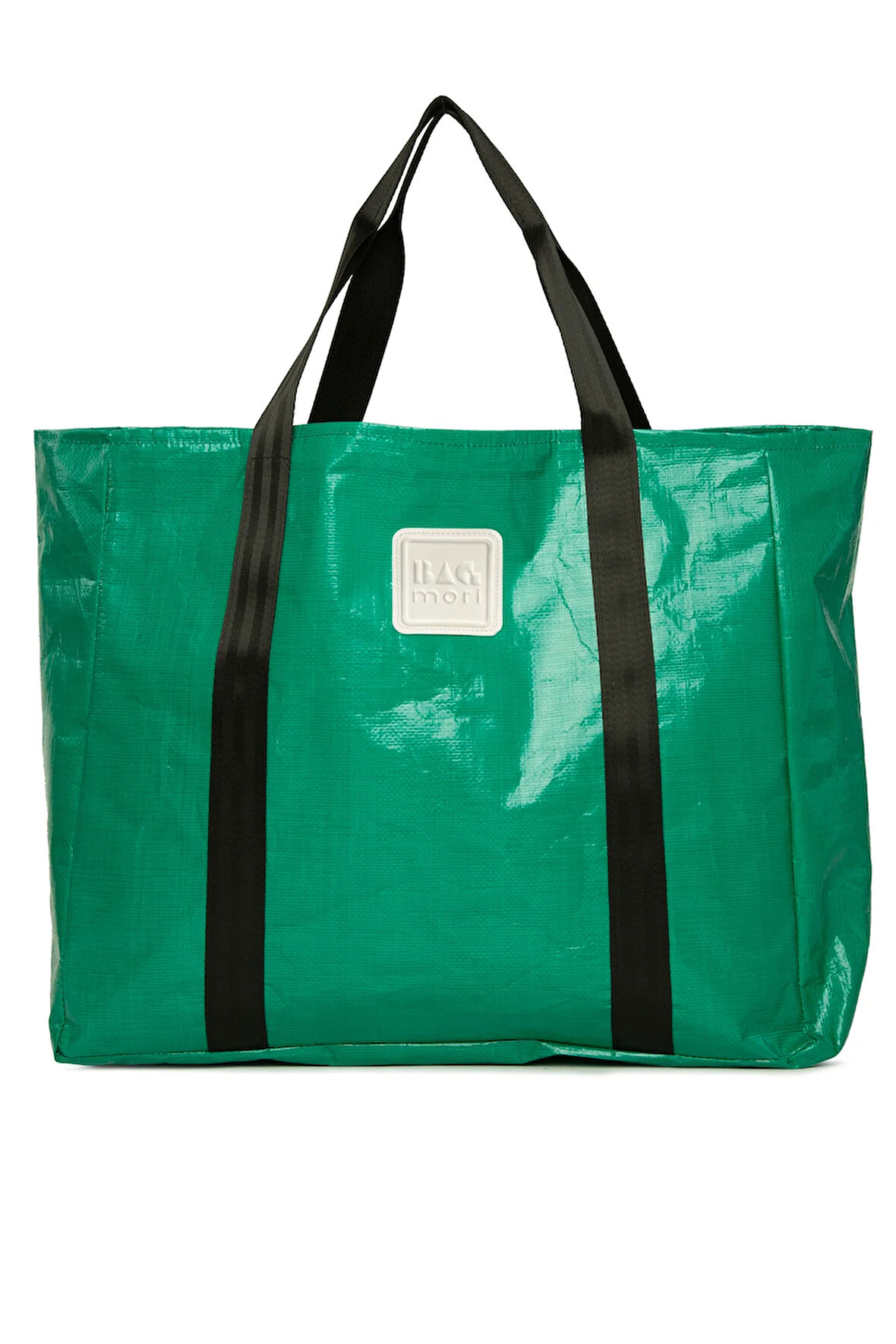 Yeşil  Çift Şeritli Maxi Boy Plaj Çantası M000008590