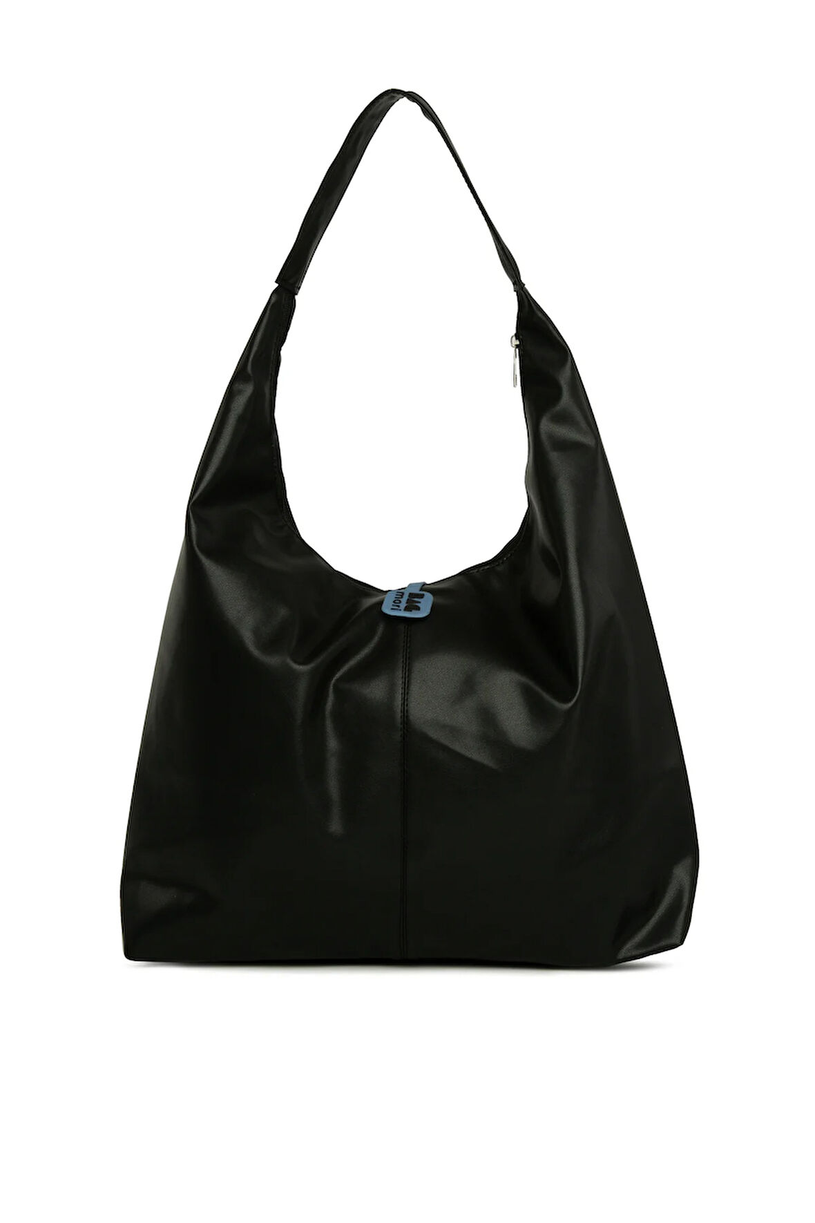 Siyah  Yumuşak Dokulu Oval Maxi Boy Omuz Çantası M000008651