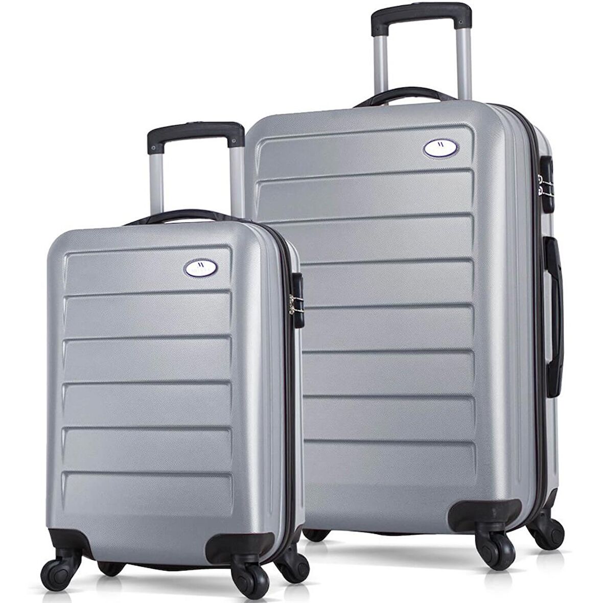 My Valice Ruby Abs 2'li Valiz Seti (Kabin ve Büyük) Gri