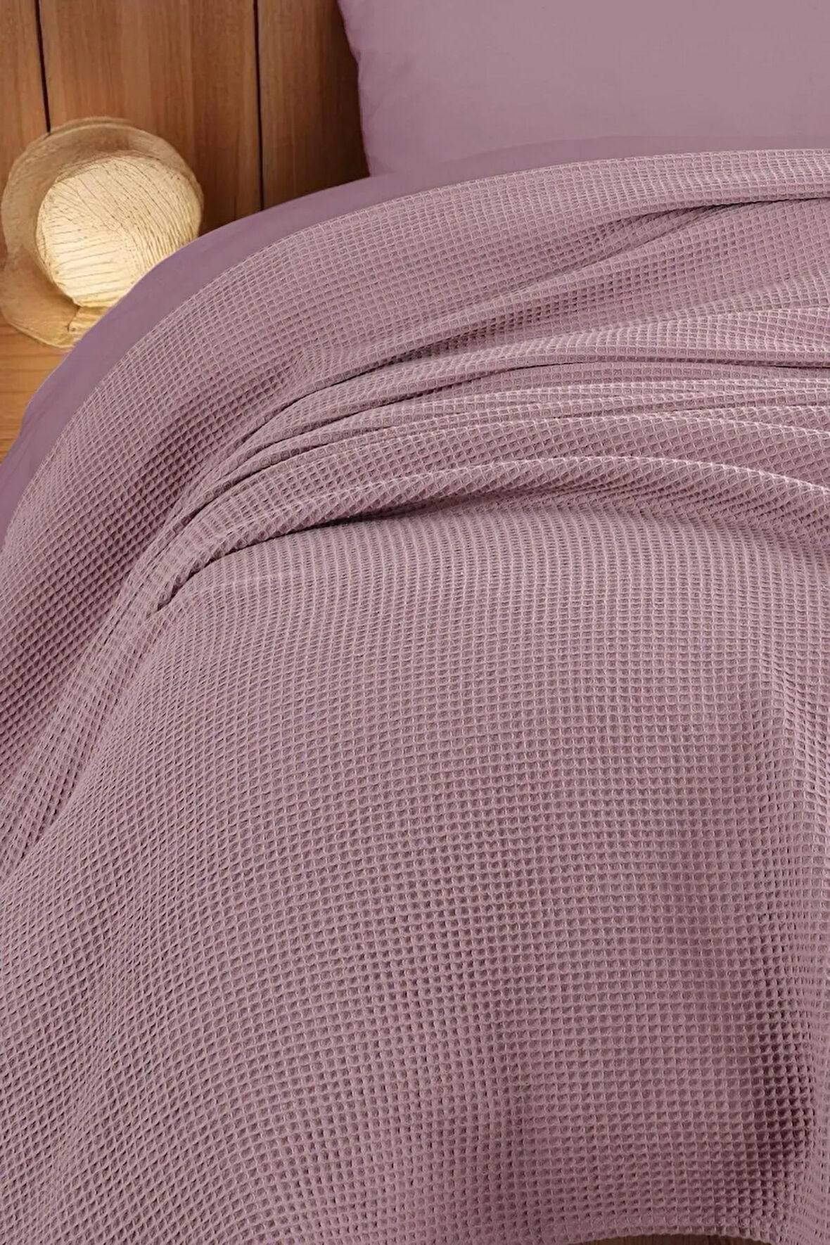 Ecocel Pike Örtü Tek Kişilik 160x230cm Sincere Mürdüm