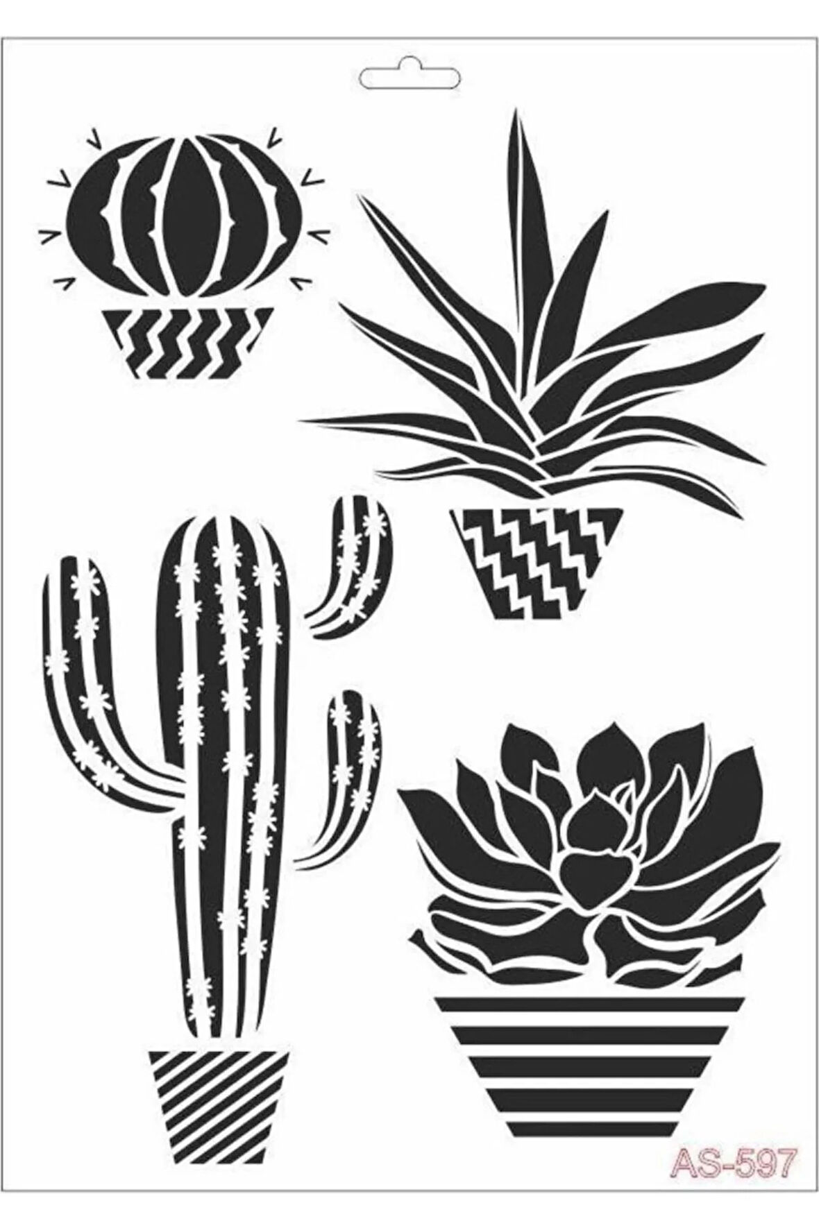 Kaktüs Cadence A4 Stencil AS597