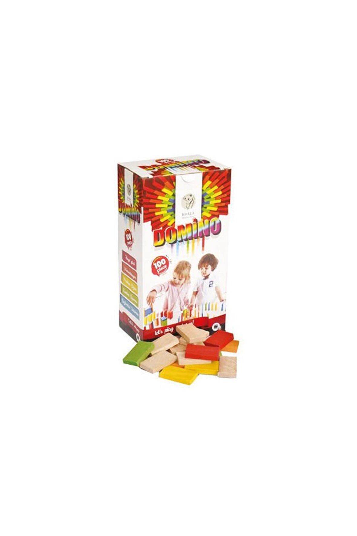 Bemi Toys Ahşap Domino 100 Parça