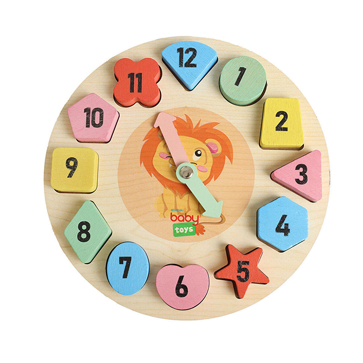 baby toys Montessori Ahşap Puzzle Saat