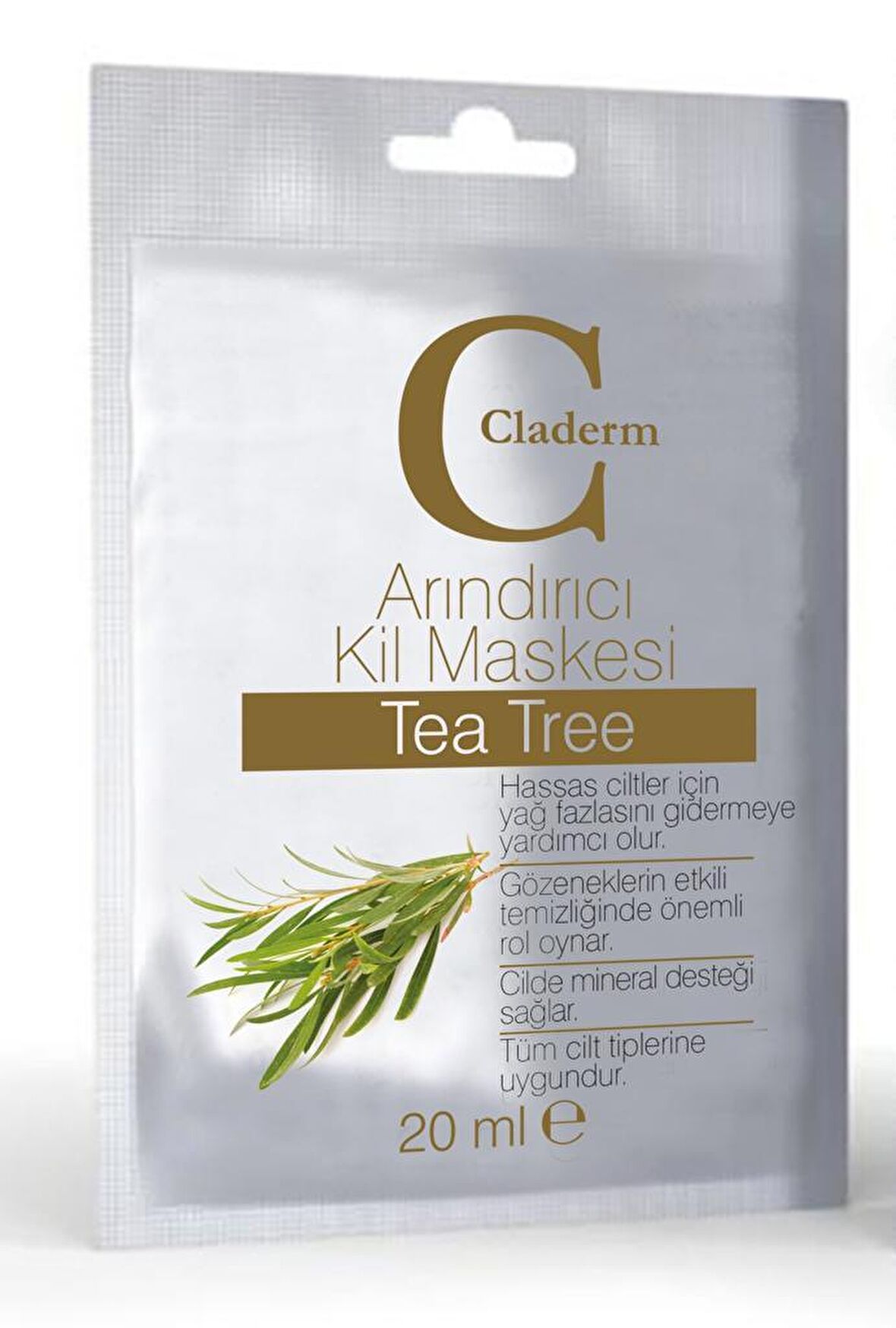 Claderm Kil Maskesi 20 ml Sachet – Tea Tree