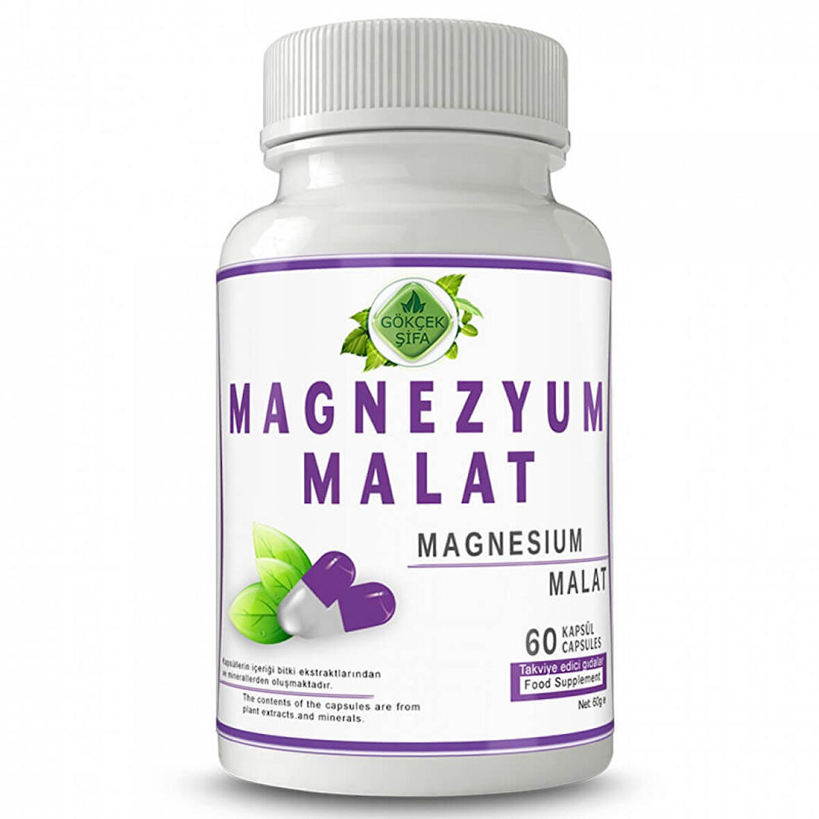 Magnezyum Malat Kapsül (Magnesium Malate Capsule)60Adet