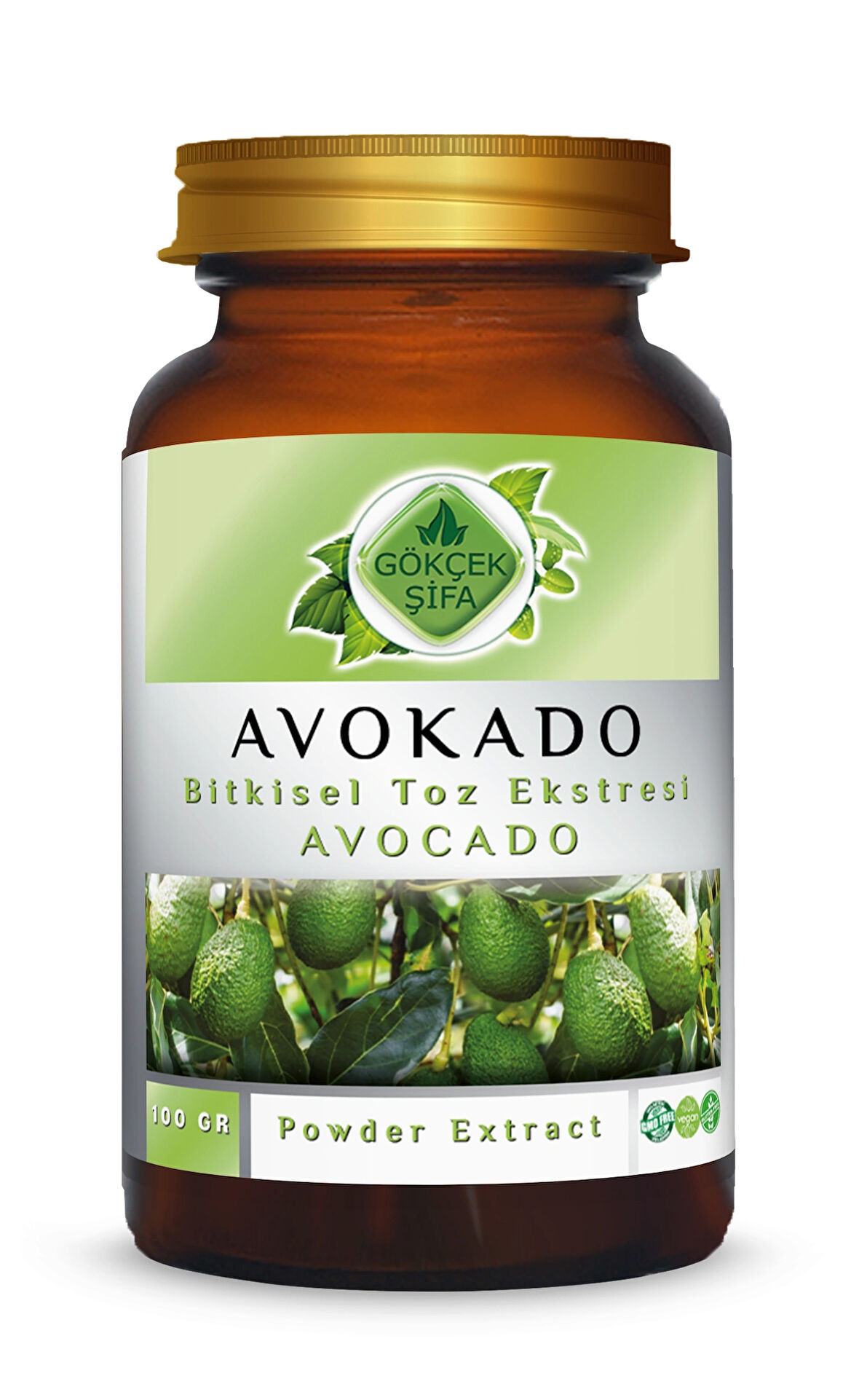 Avokado Toz Ekstresi 100 gr. Cam Kavanoz