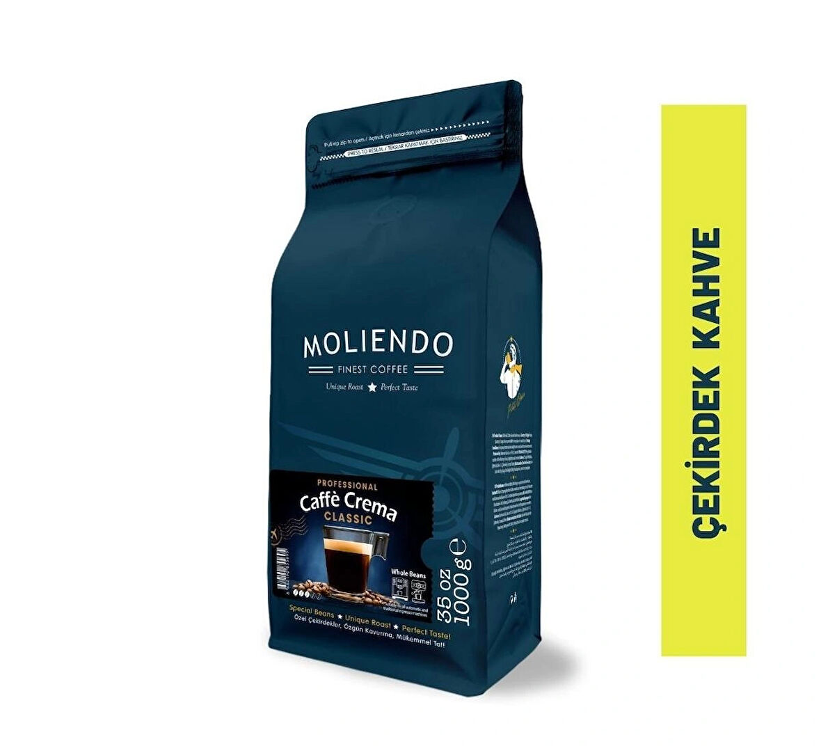 Moliendo Professional Caffe Crema Classic (Çekirdek Kahve) 1000 g