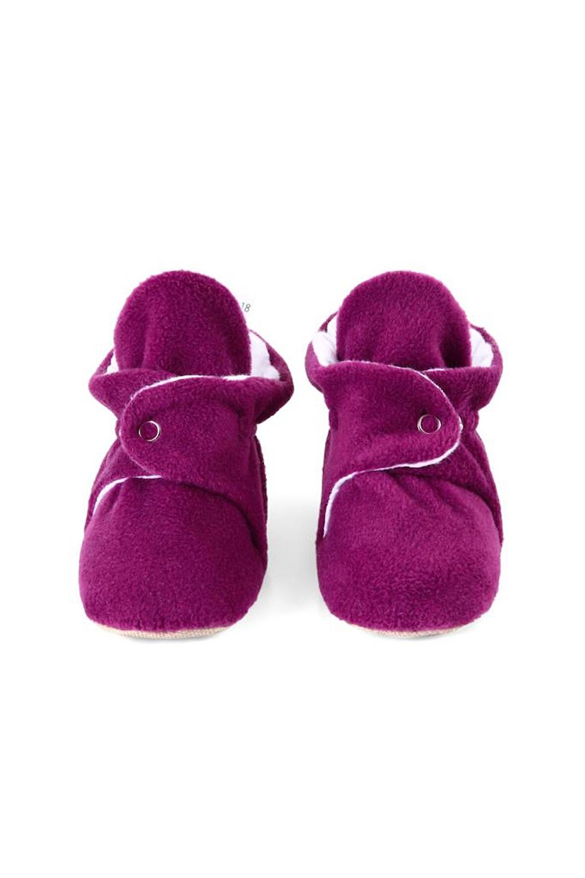 Kaydırmaz Taban Polar Pamuk Astarlı Unisex Bebek Çocuk Ev Terliği Basic EB350-PURPLE 