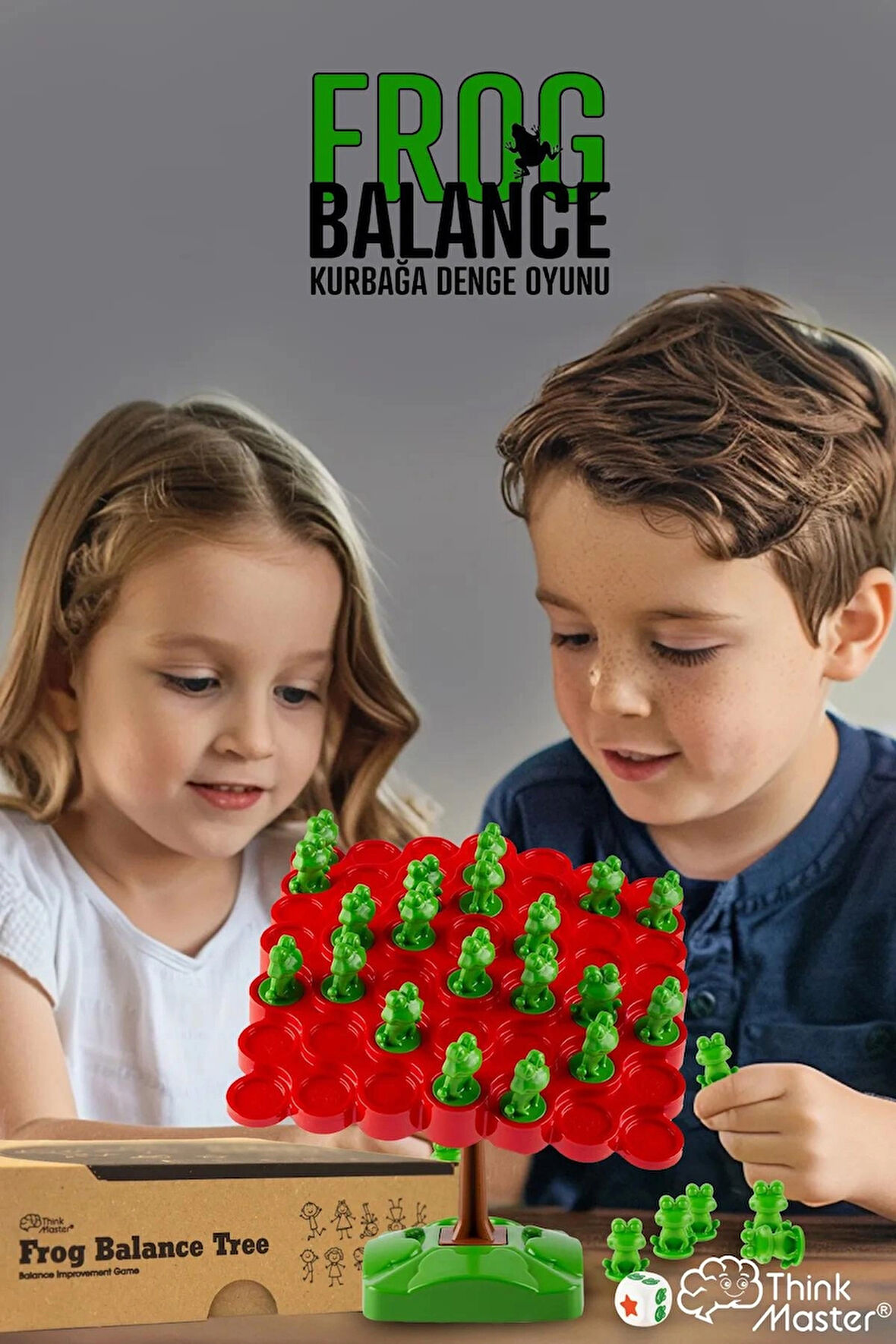 Kurbağa Denge Ebeveyn Çocuk Etkileşimi Oyunu Eğitici Oyuncak Kutu Oyunu