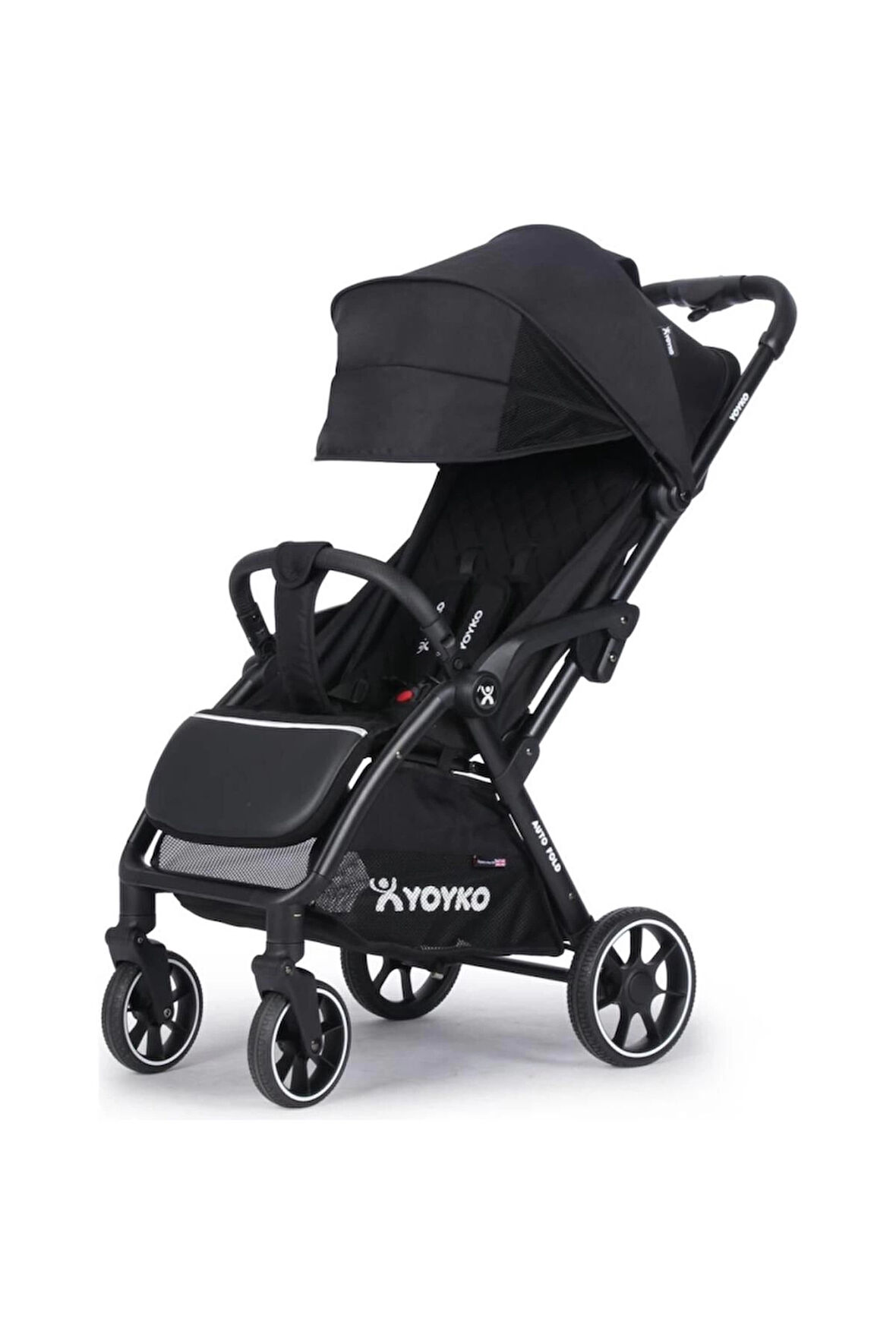 Yoyko Wow Kabin Boy Tek Elle Kolay Katlanır Pratik Bebek Arabası Autofold Siyah Siyah