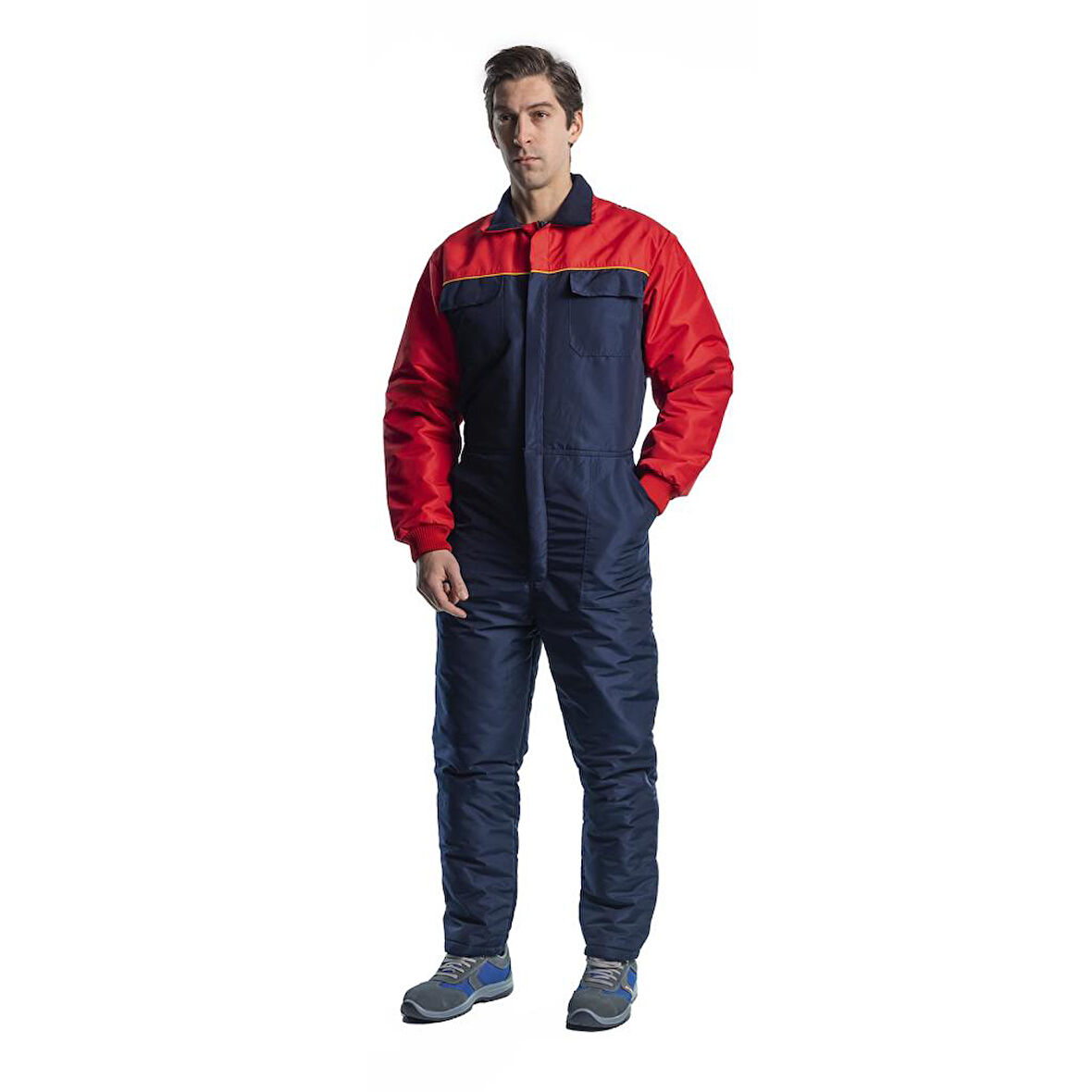 Şensel, Soğuk Hava Tulumu, Lacivert-Kırmızı-55E1045- İş Elbisesi