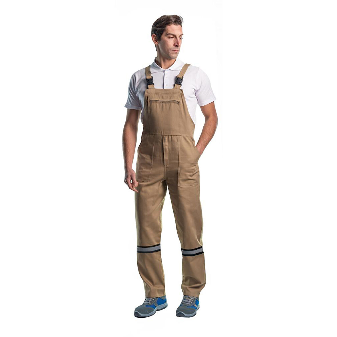 Şensel, Reflektörlü Bahçıvan Tulum, Bej -8E1911- Üniforma