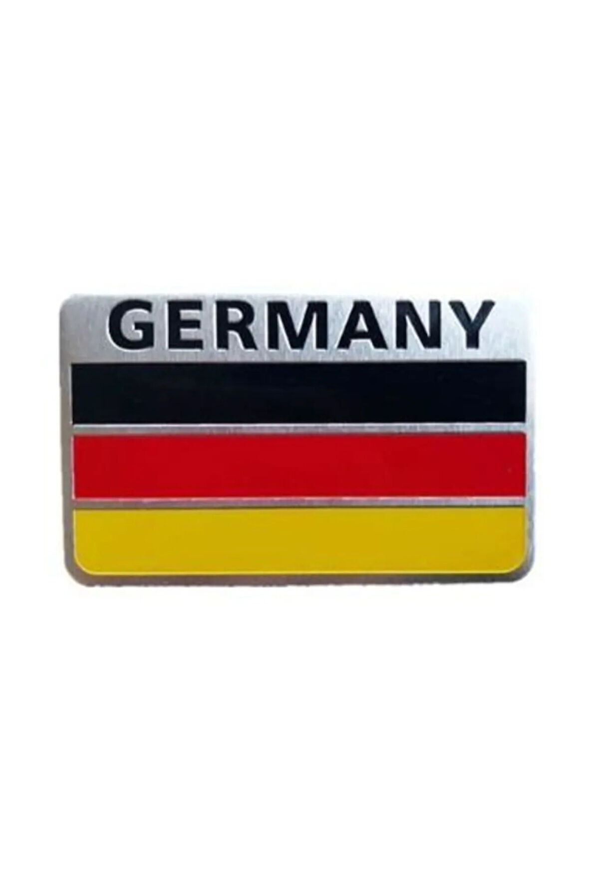 Alman Bayrağı Tasarımlı Alüminyum Sticker Etiket