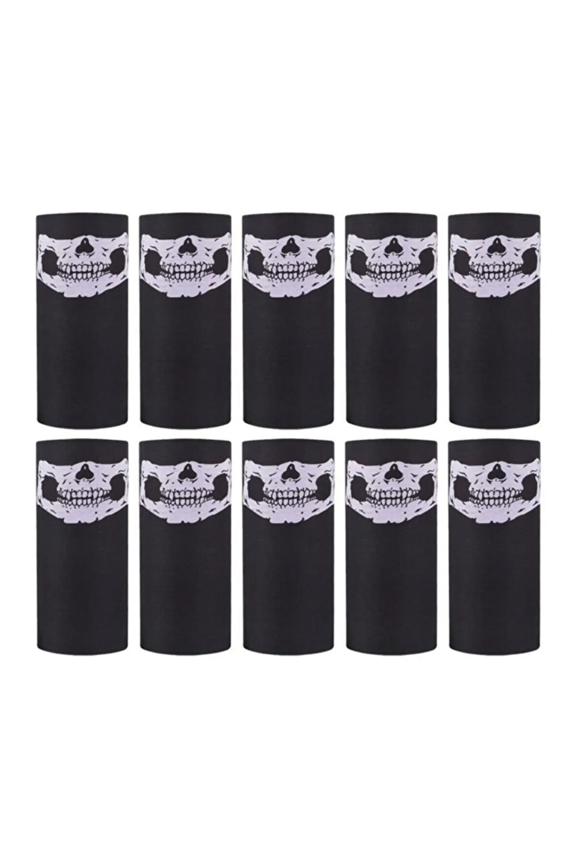 Danger Buff Bandana Boyunluk Maske Saç Bandı 10'lu Paket