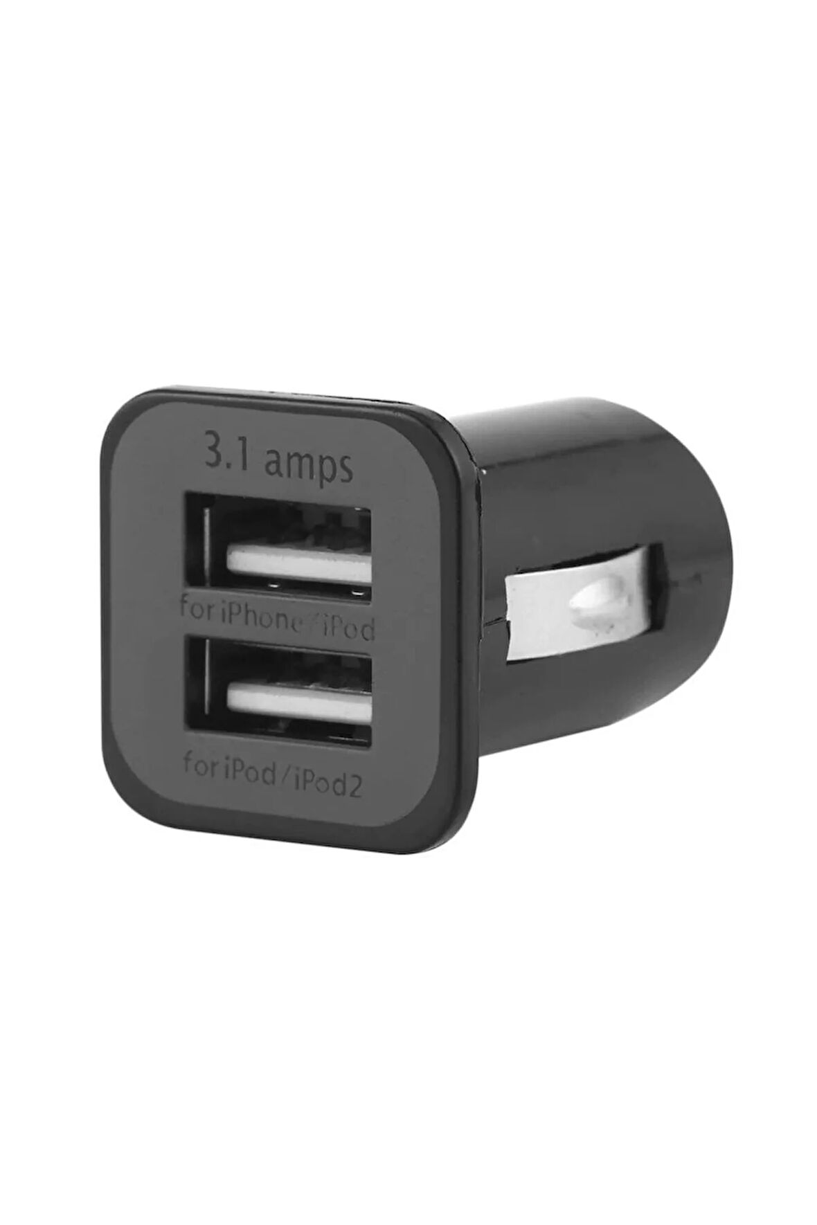 Usams Çift Usb'li Araç Çakmaklık Şarj Adaptörü Siyah