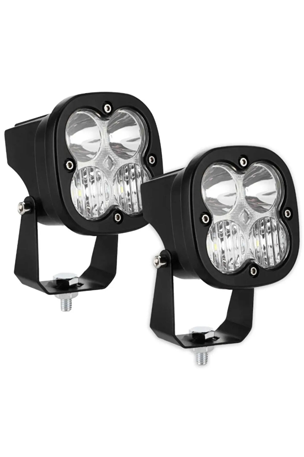 Combo 40w Motosiklet Off Road Led Sis Farı Takım