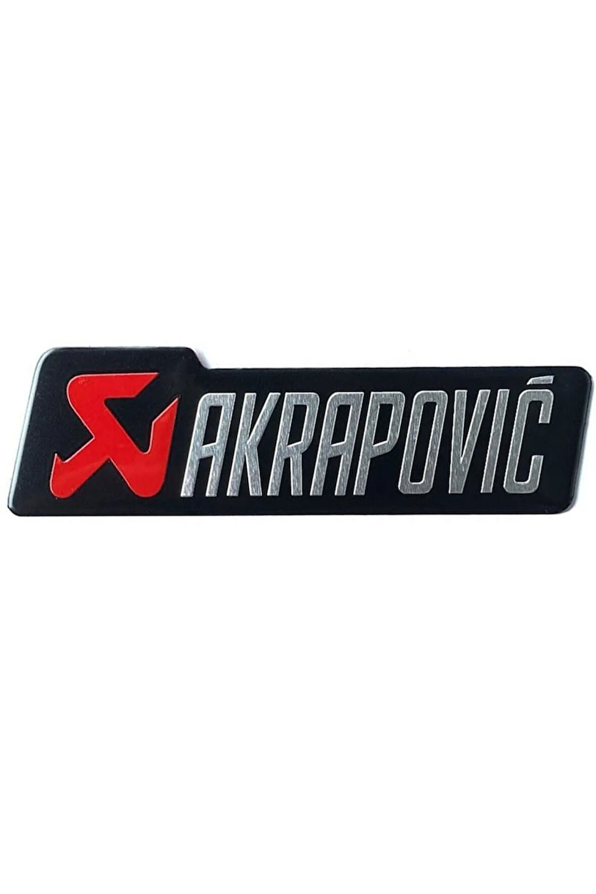 Akrapovic Dikdörtgen Sticker Kırmızı