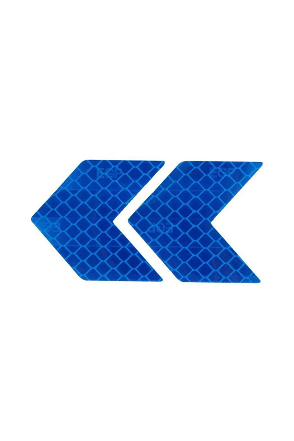 Ok Şerit Reflektörlü Yansıtıcı Sticker Etiket Fosfor Mavi