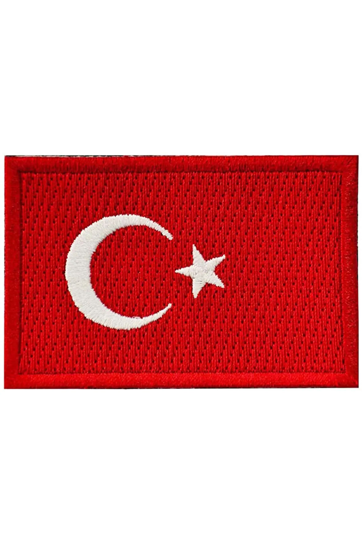 Türk Bayrağı Patch Kırmızı Nakış