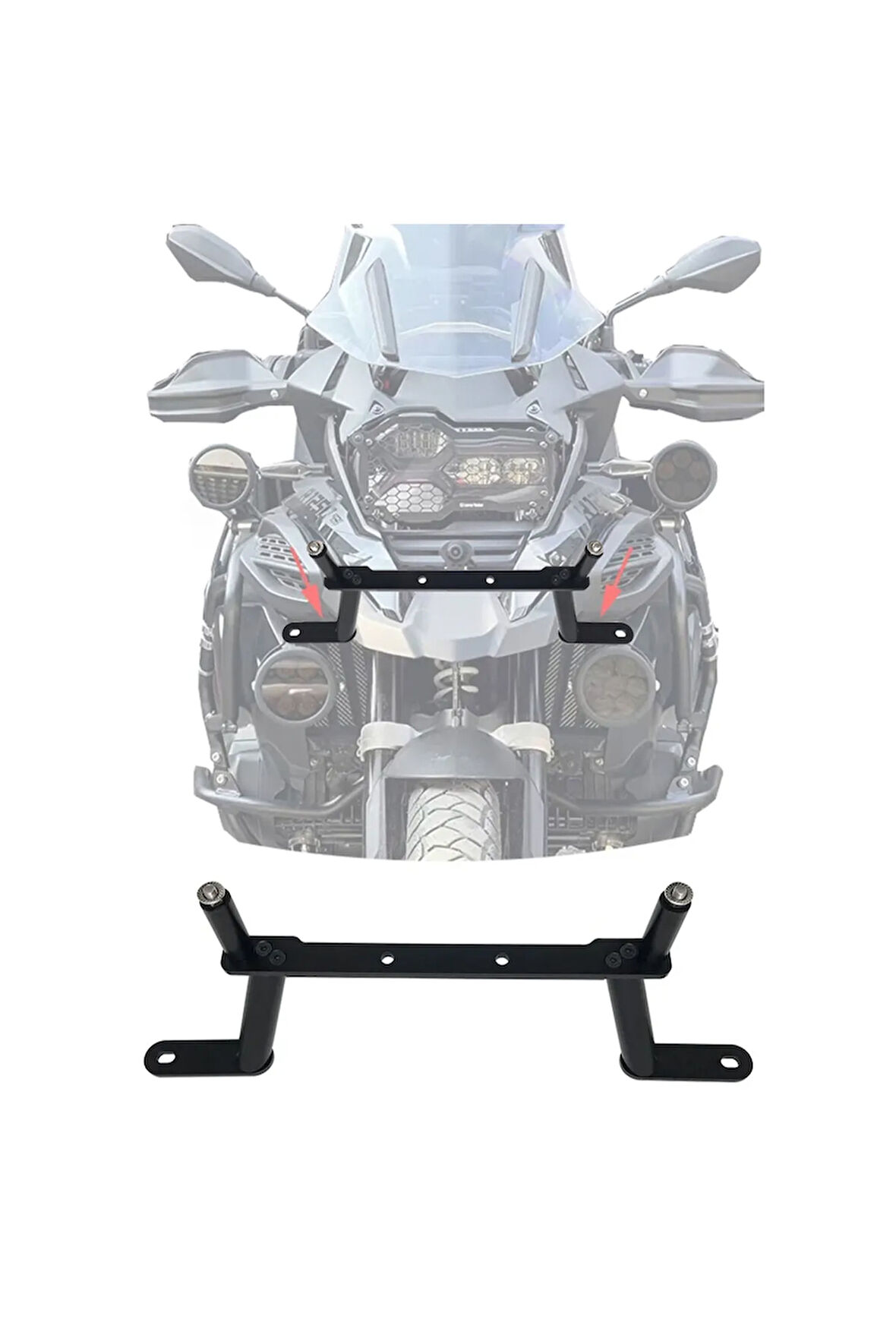 BMW R1200 R1250 Uyumlu Motosiklet Far Sabitleme Aparatı Çelik