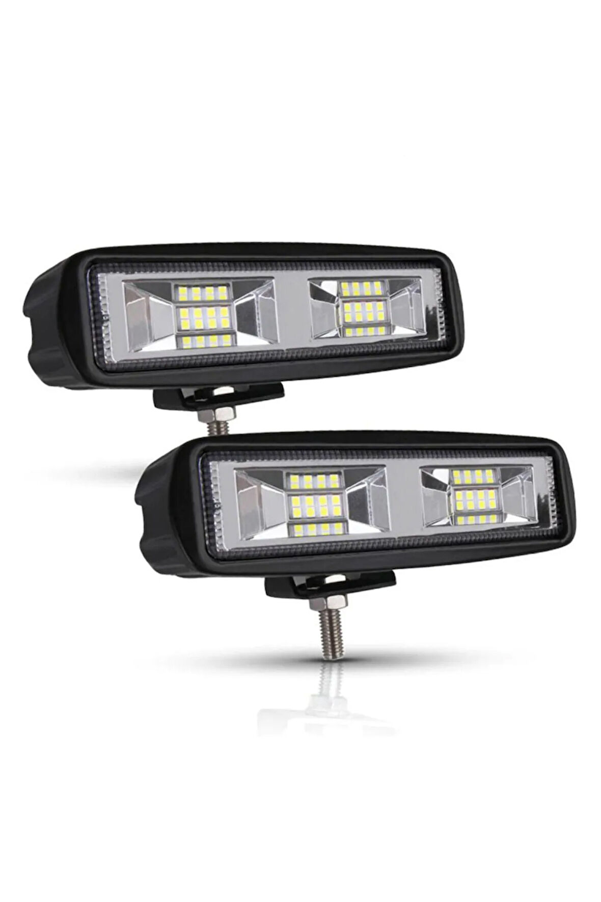 Off Road Led Lamba Uyumlu 60 Watt 16 Led Tek Sıra 15 Cm X 3.5 Cm Beyaz Led -