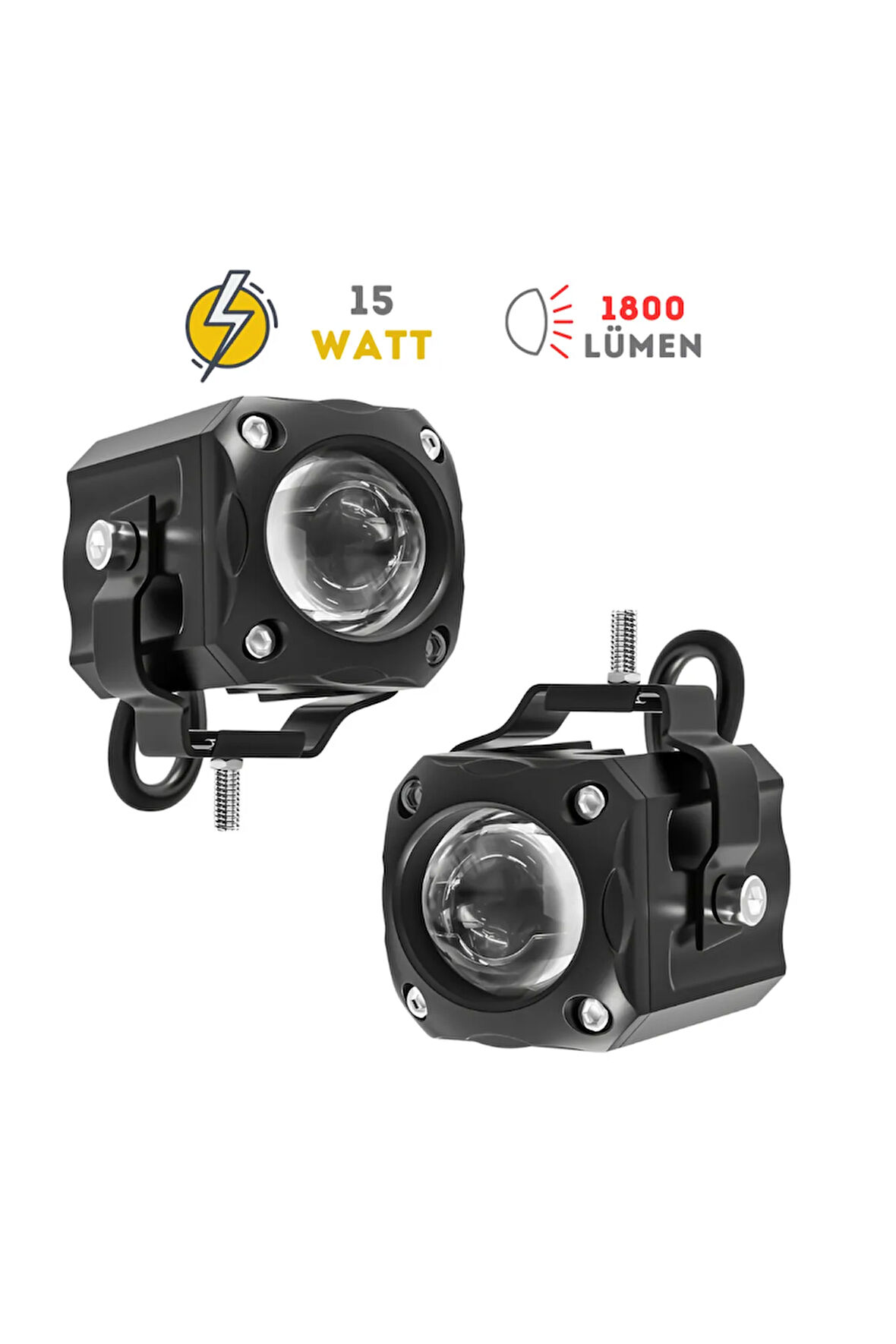 Scor 15w 3 Renkli Motosiklet Led Sis Farı