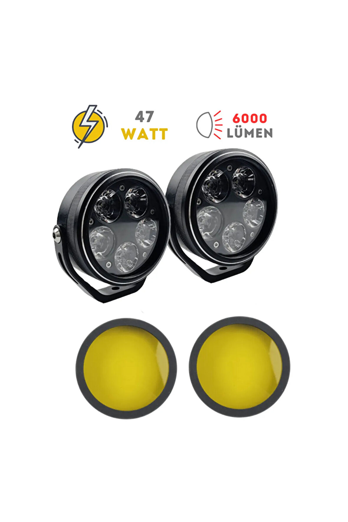 Sunny5 47W Motosiklet Led Sis Farı