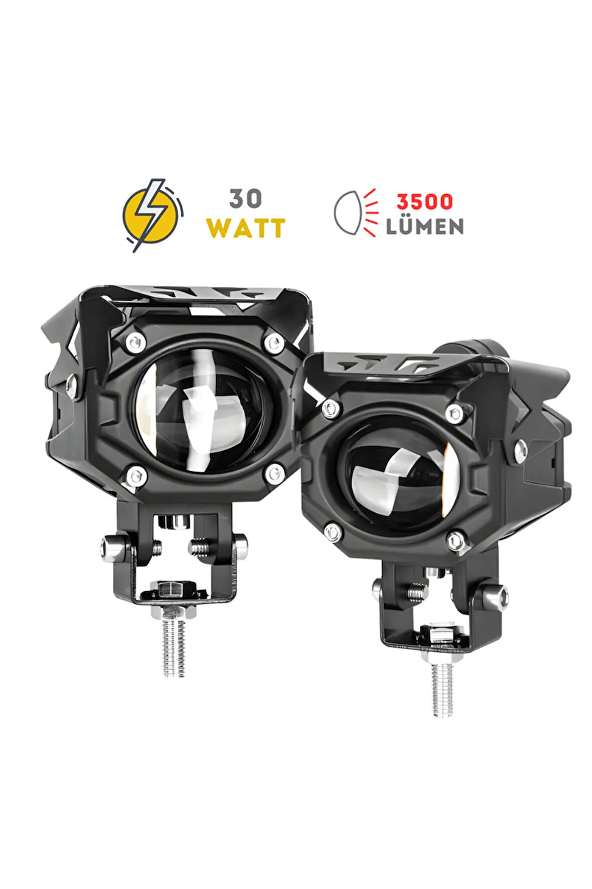 Scorpion 30W 3 Renkli Motosiklet Led Sis Farı