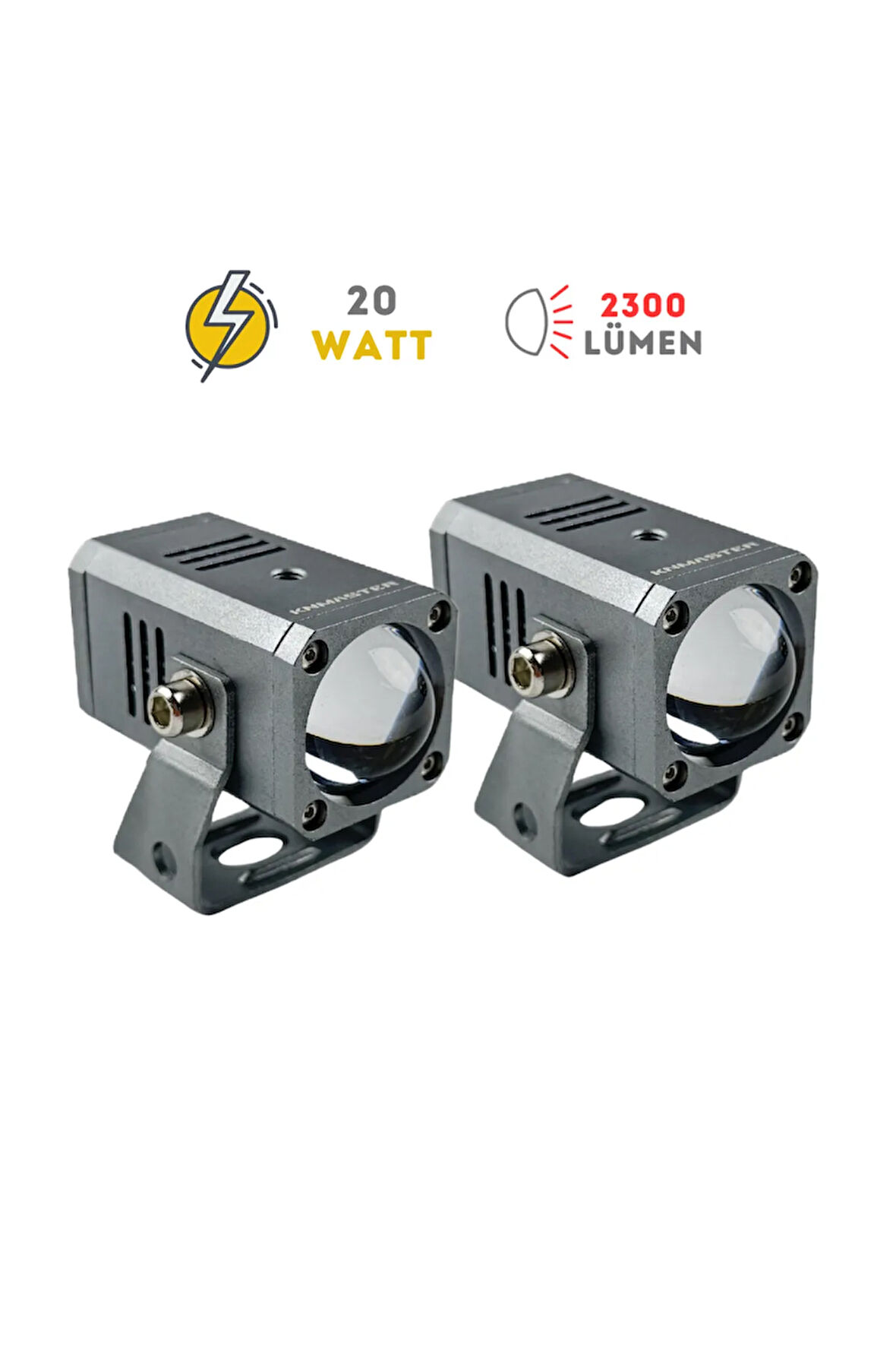Scori 20W 3 Renkli Motosiklet Led Sis Farı