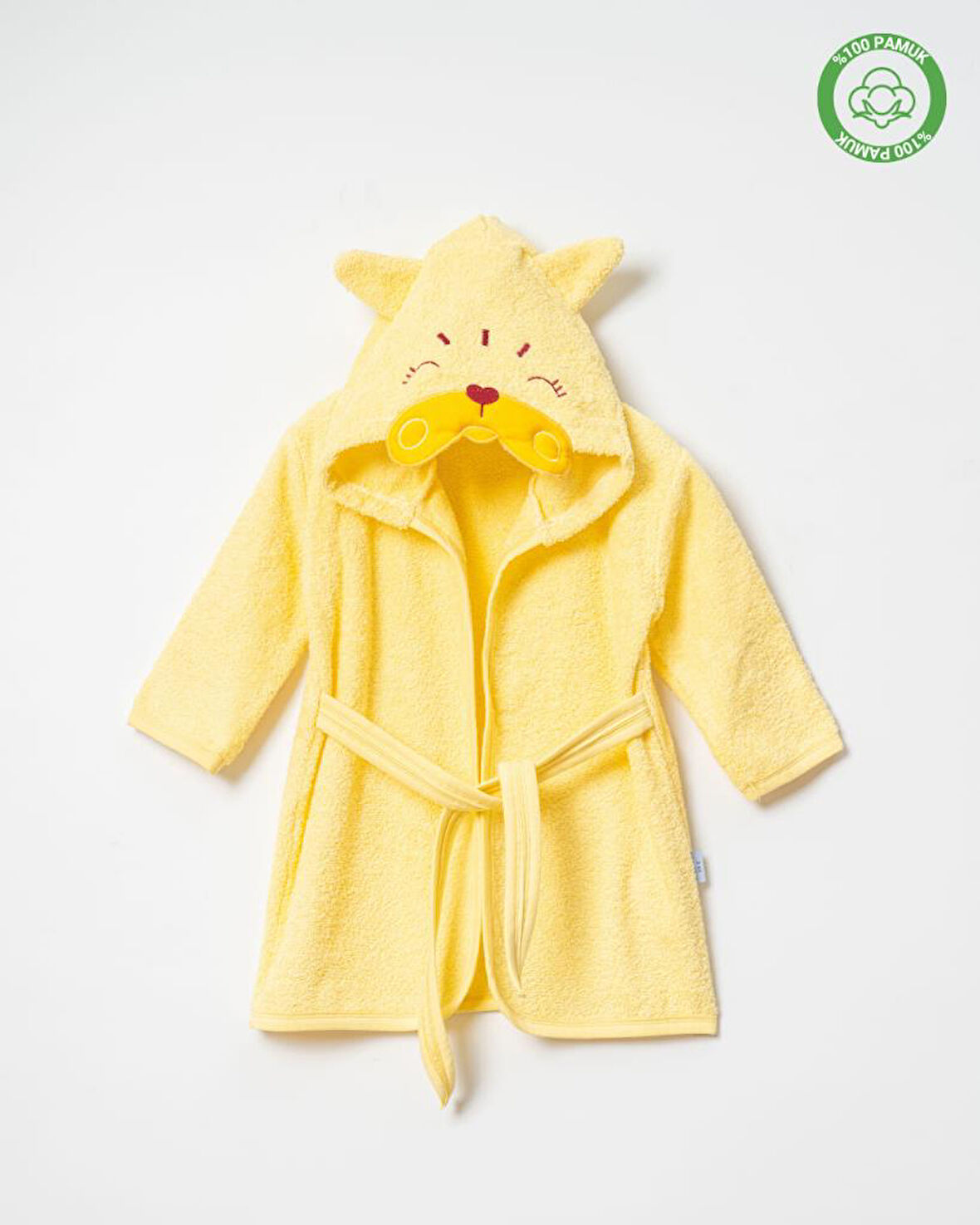Kedicik Bornoz Sarı