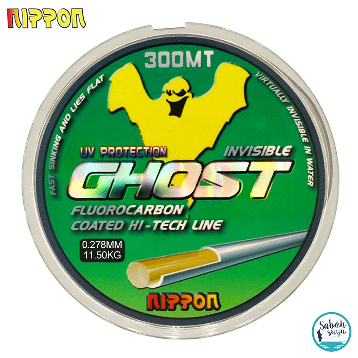 Nippon Ghost FC Coated Mono Misina 300mt 0.27mm 11.5kg